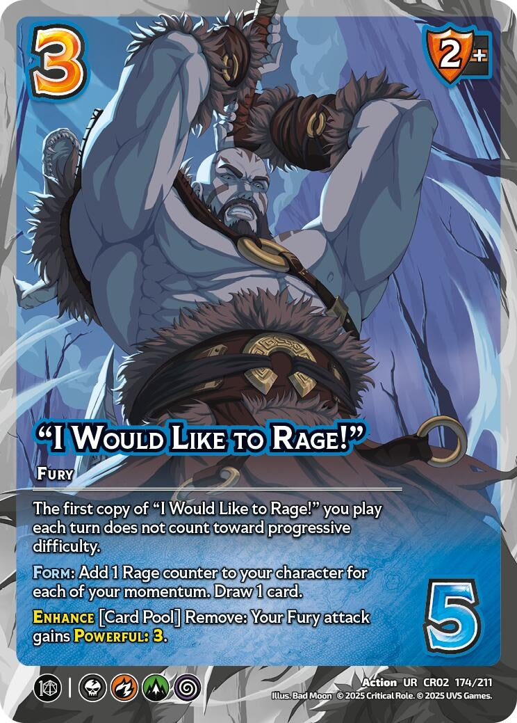 Image for "I Would Like to Rage!" (Critical Role: Heroes of Exandria) (174/211) - UniVersus