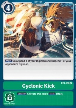 Cyclonic Kick (BT4-108) - Great Legend (Common) [BT-04-BT4-108]