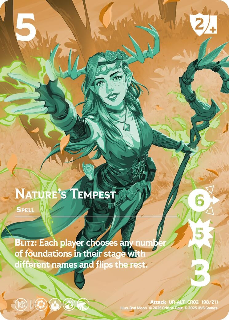 Image for Nature's Tempest (Alternate Art) (Critical Role: Heroes of Exandria) (198/211) - UniVersus