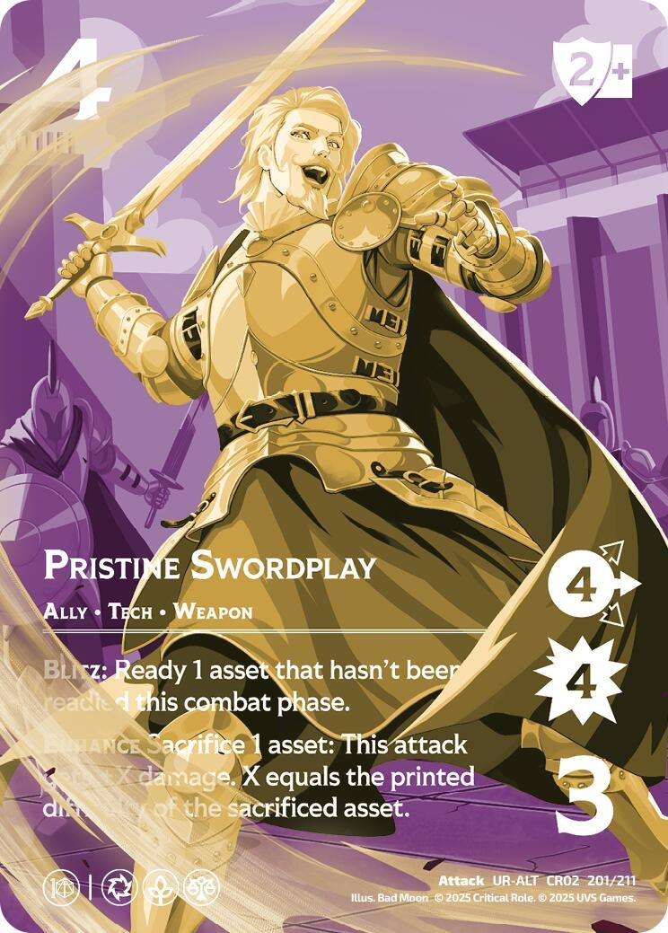 Image for Pristine Swordplay (Alternate Art) (Critical Role: Heroes of Exandria) (201/211) - UniVersus