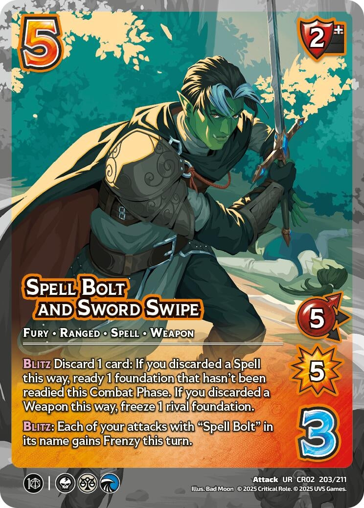 Image for Spell Bolt and Sword Swipe (Critical Role: Heroes of Exandria) (203/211) - UniVersus