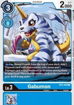 Gabumon (BT5-020) - Battle Of Omni (Uncommon) [BT-05-BT5-020]