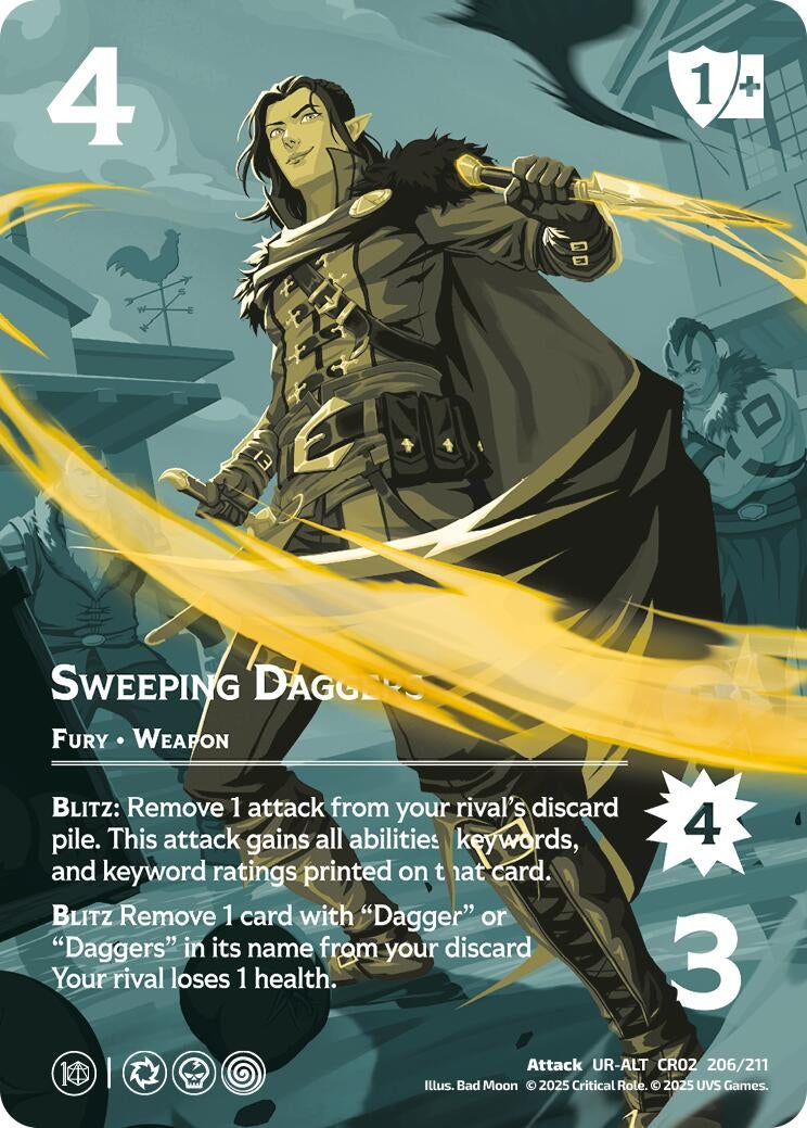 Image for Sweeping Daggers (Alternate Art) (Critical Role: Heroes of Exandria) (206/211) - UniVersus