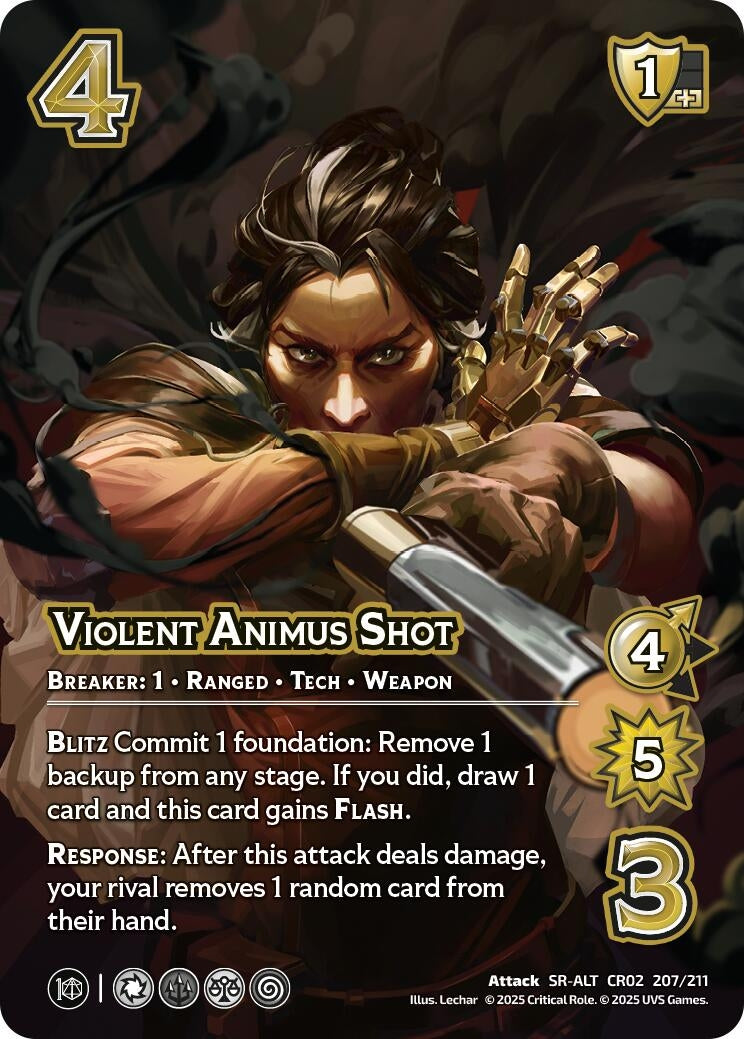 Image for Violent Animus Shot (Alternate Art) (Critical Role: Heroes of Exandria) (207/211) - UniVersus