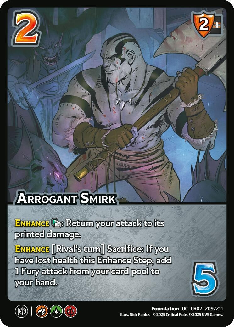 Image for Arrogant Smirk (Critical Role: Heroes of Exandria) (209/211) - UniVersus