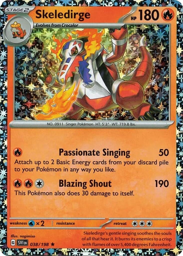 Image for Skeledirge - 038/198 (Sparkle Holo) (Miscellaneous Cards & Products) (038/198) - Pokemon