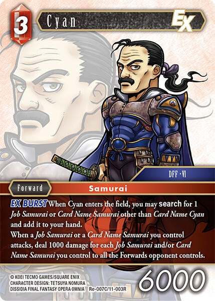 Image for Cyan EX (Legacy Collection) (Re-007C/11-003R) - Final Fantasy TCG