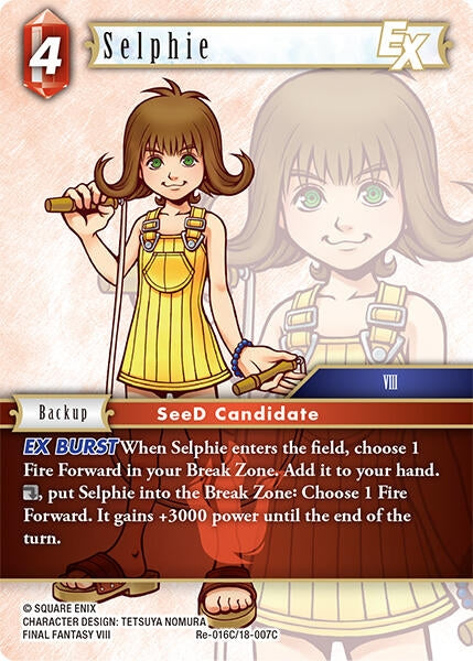 Image for Selphie EX (Legacy Collection) (Re-016C/18-007C) - Final Fantasy TCG