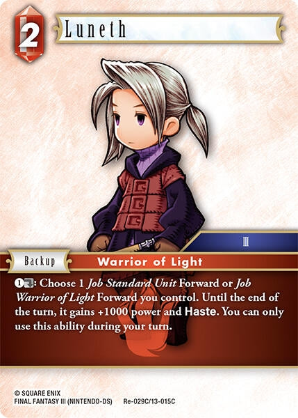 Image for Luneth (Legacy Collection) (Re-029C/13-015C) - Final Fantasy TCG