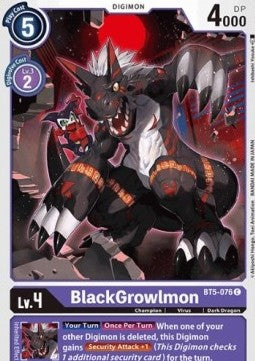 BlackGrowlmon (BT5-076) - Battle Of Omni (Common) [BT-05-BT5-076]