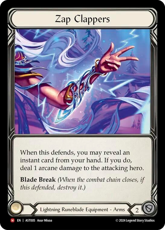 Image for Zap Clappers (Armory Deck: Aurora) (AST005) - Flesh and Blood TCG