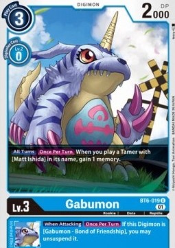 Gabumon (BT6-019) (V.1) - Double Diamond (Uncommon) [BT-06-BT6-019]