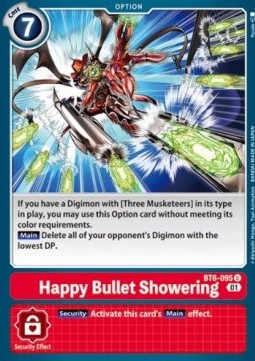 Happy Bullet Showering (BT6-095) - Double Diamond (Uncommon) [BT-06-BT6-095]