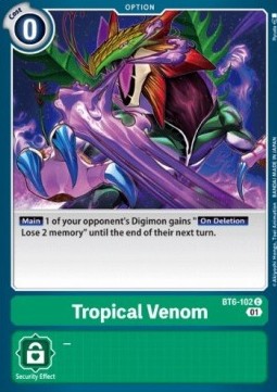 Tropical Venom (BT6-102) - Double Diamond (Common) [BT-06-BT6-102]