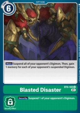 Blasted Disaster (BT6-103) - Double Diamond (Uncommon) [BT-06-BT6-103]