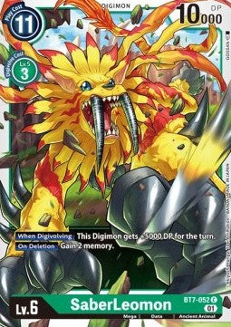 SaberLeomon (BT7-052) - Next Adventure (Common) [BT-07-BT7-052]