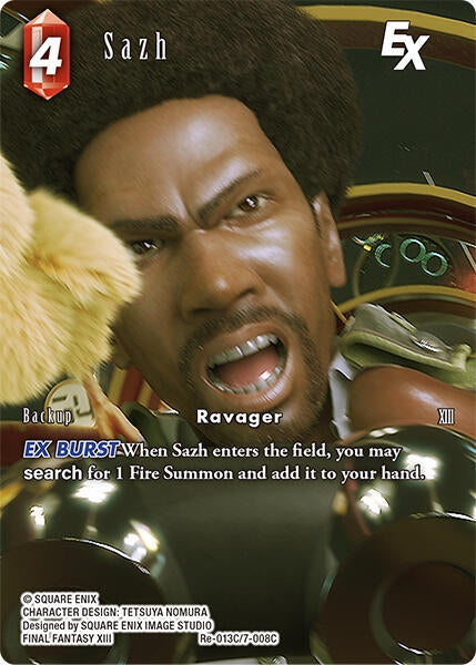 Image for Sazh EX (Full Art) (Legacy Collection) (Re-013C/7-008C) - Final Fantasy TCG