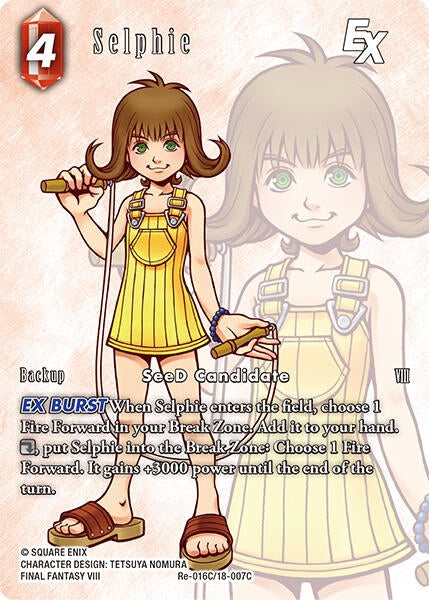 Image for Selphie EX (Full Art) (Legacy Collection) (Re-016C/18-007C) - Final Fantasy TCG