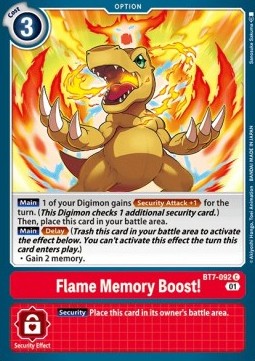 Flame Memory Boost! (BT7-092) - Next Adventure (Common) [BT-07-BT7-092]
