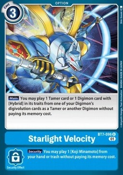 Starlight Velocity (BT7-096) - Next Adventure (Uncommon) [BT-07-BT7-096]