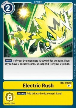Electric Rush (BT7-099) - Next Adventure (Uncommon) [BT-07-BT7-099]