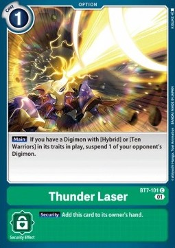 Thunder Laser (BT7-101) - Next Adventure (Common) [BT-07-BT7-101]