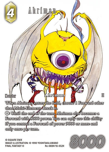 Image for Ahriman (Full Art) (Legacy Collection) (Re-088H/18-052H) - Final Fantasy TCG