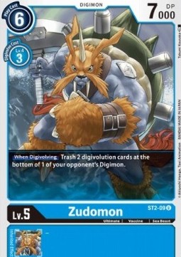 Zudomon (ST2-09) - Starter Deck: Cocytus Blue (Uncommon) [ST-2-ST2-09]