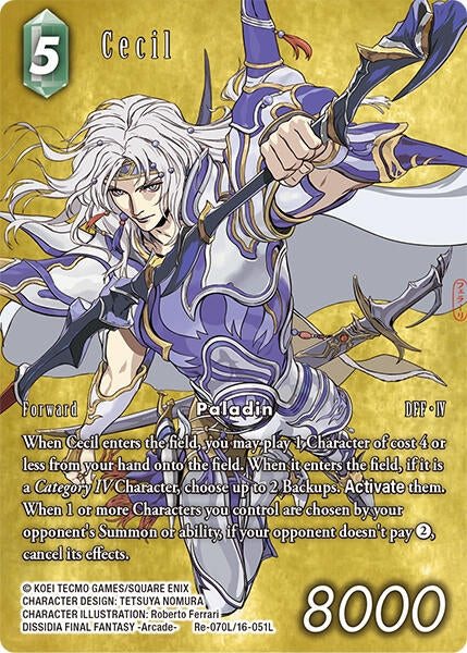 Image for Cecil (Full Art) (Legacy Collection) (Re-070L/16-051L) - Final Fantasy TCG