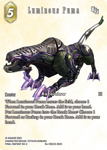Image for Luminous Puma (Full Art) (Legacy Collection) (Re-106C/8-080C) - Final Fantasy TCG