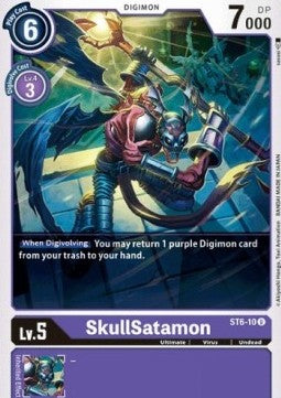 SkullSatamon (ST6-10) - Starter Deck: Venomous Violet (Uncommon) [ST-6-ST6-10]