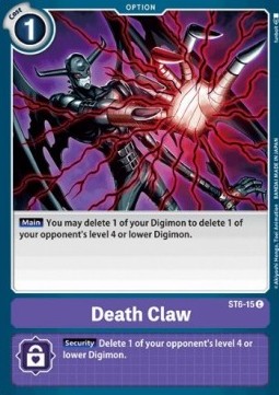 Death Claw (ST6-15) - Starter Deck: Venomous Violet (Common) [ST-6-ST6-15]