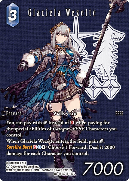 Image for Glaciela Wezette (Full Art) (Legacy Collection) (Re-151L/17-113L) - Final Fantasy TCG