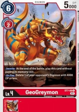 GeoGreymon (ST7-06) - Starter Deck: Gallantmon (Uncommon) [ST-7-ST7-06]