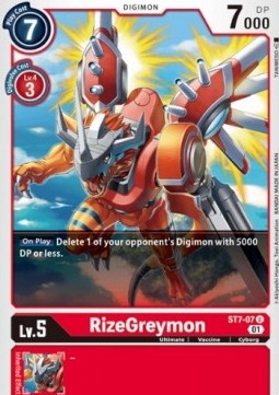 RizeGreymon (ST7-07) - Starter Deck: Gallantmon (Uncommon) [ST-7-ST7-07]