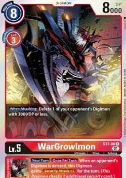 WarGrowlmon (ST7-08) - Starter Deck: Gallantmon (Rare) [ST-7-ST7-08]
