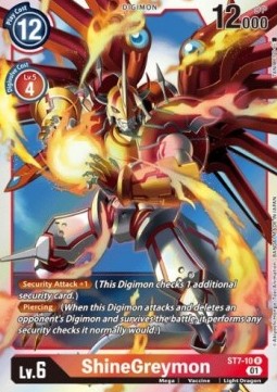 ShineGreymon (ST7-10) - Starter Deck: Gallantmon (Rare) [ST-7-ST7-10]
