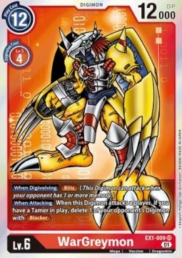 WarGreymon (EX1-009) (V.1) - Classic Collection (Super Rare) [EX-01-EX1-009]