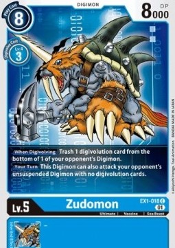 Zudomon (EX1-018) (V.1) - Classic Collection (Common) [EX-01-EX1-018]