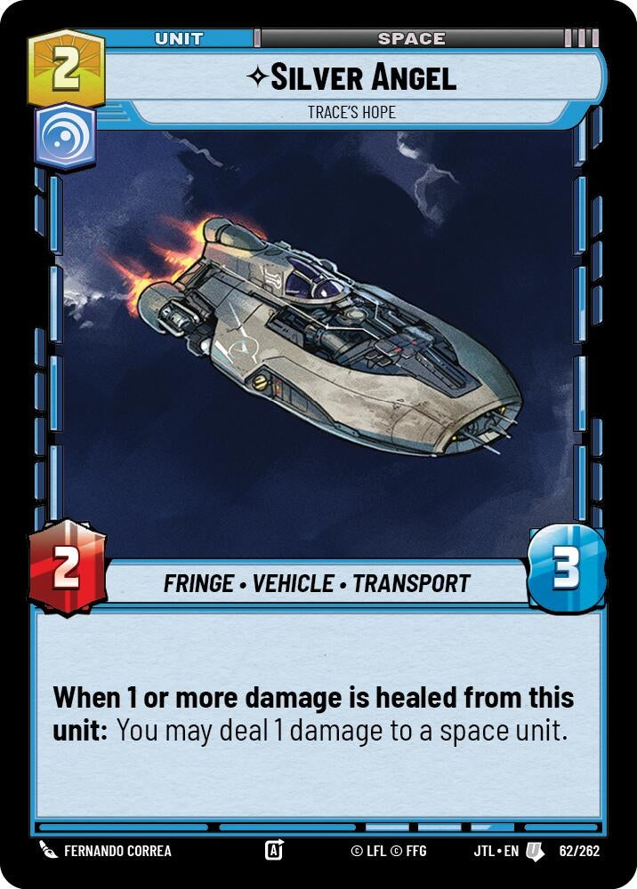 Image for Silver Angel - Trace's Hope (Jump to Lightspeed) (062/262) - Star Wars: Unlimited