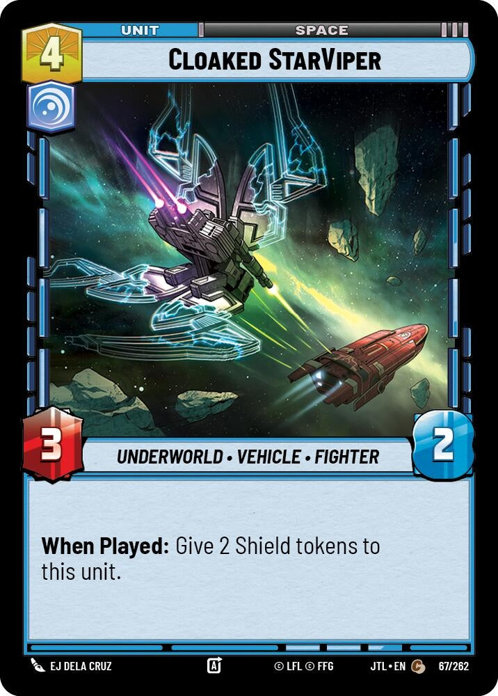 Image for Cloaked StarViper (Jump to Lightspeed) (067/262) - Star Wars: Unlimited