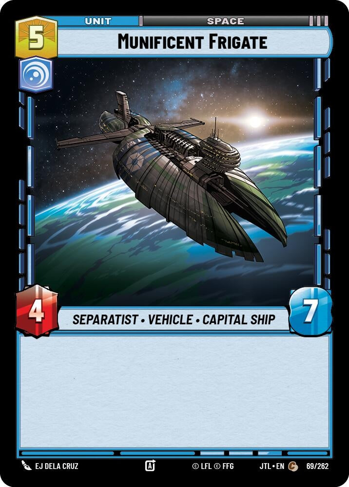 Image for Munificent Frigate (Jump to Lightspeed) (069/262) - Star Wars: Unlimited