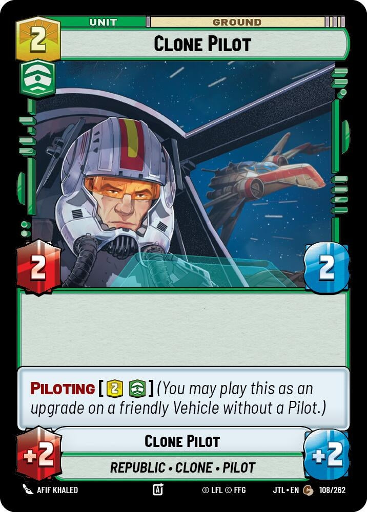 Image for Clone Pilot (Jump to Lightspeed) (108/262) - Star Wars: Unlimited