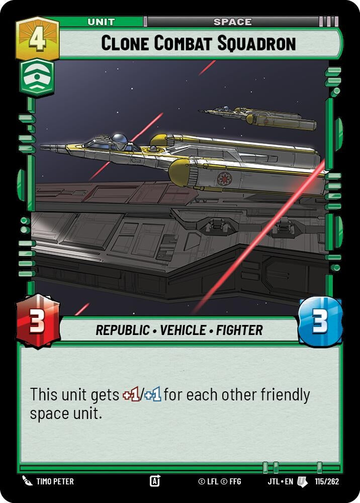 Image for Clone Combat Squadron (Jump to Lightspeed) (115/262) - Star Wars: Unlimited