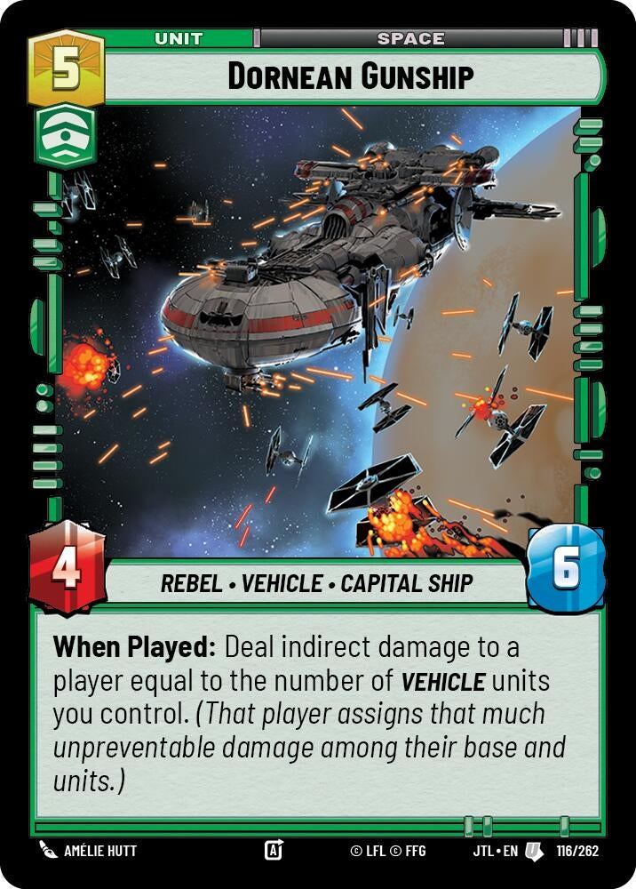 Image for Dornean Gunship (Jump to Lightspeed) (116/262) - Star Wars: Unlimited