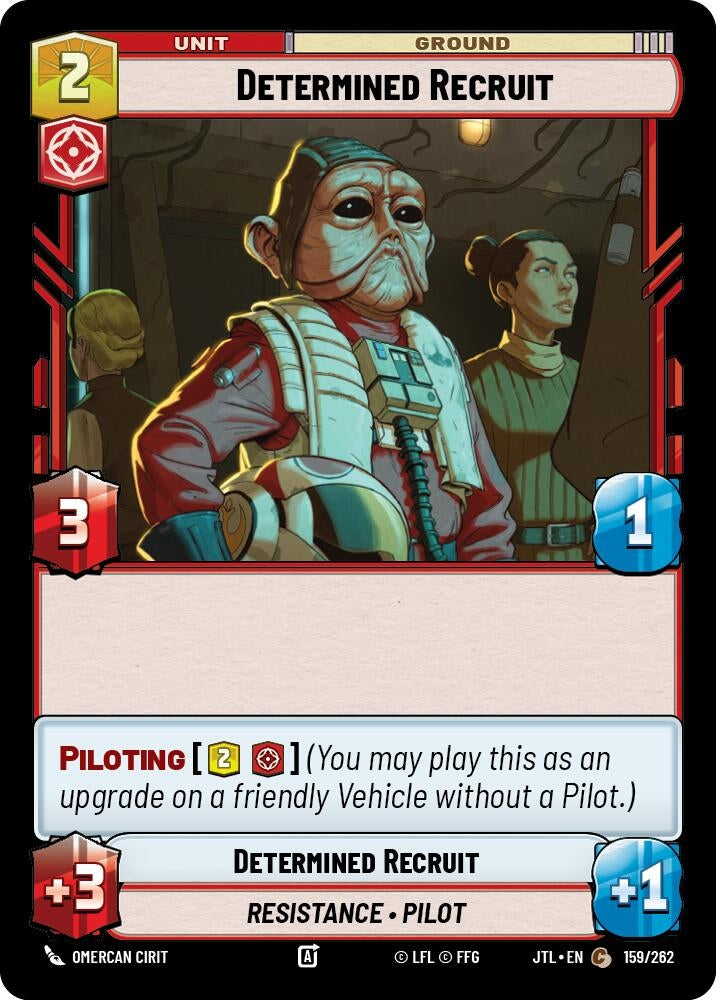 Image for Determined Recruit (Jump to Lightspeed) (159/262) - Star Wars: Unlimited