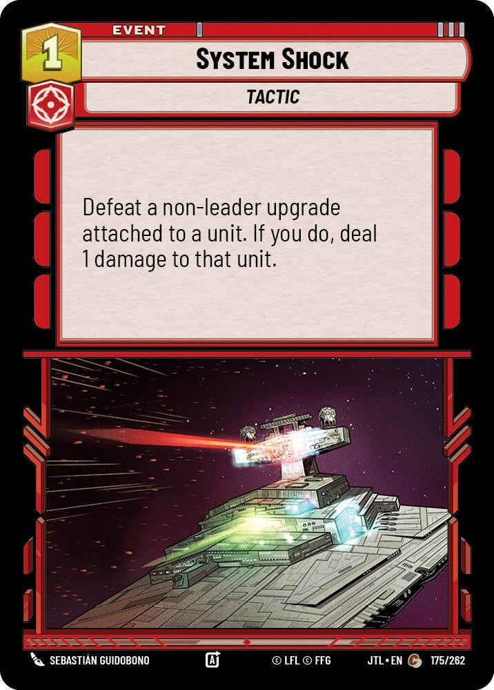 Image for System Shock (Jump to Lightspeed) (175/262) - Star Wars: Unlimited