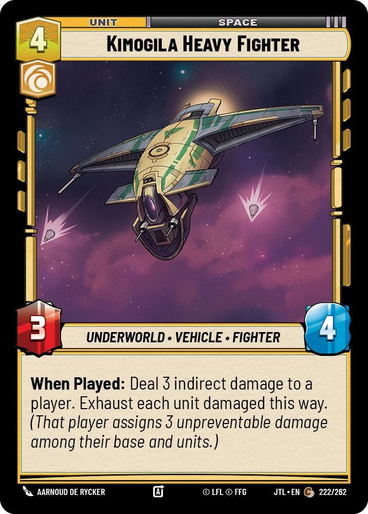Image for Kimogila Heavy Fighter (Jump to Lightspeed) (222/262) - Star Wars: Unlimited