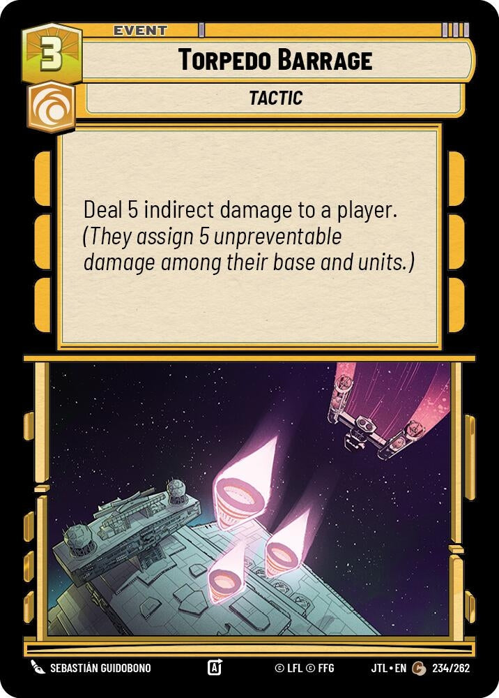 Image for Torpedo Barrage (Jump to Lightspeed) (234/262) - Star Wars: Unlimited