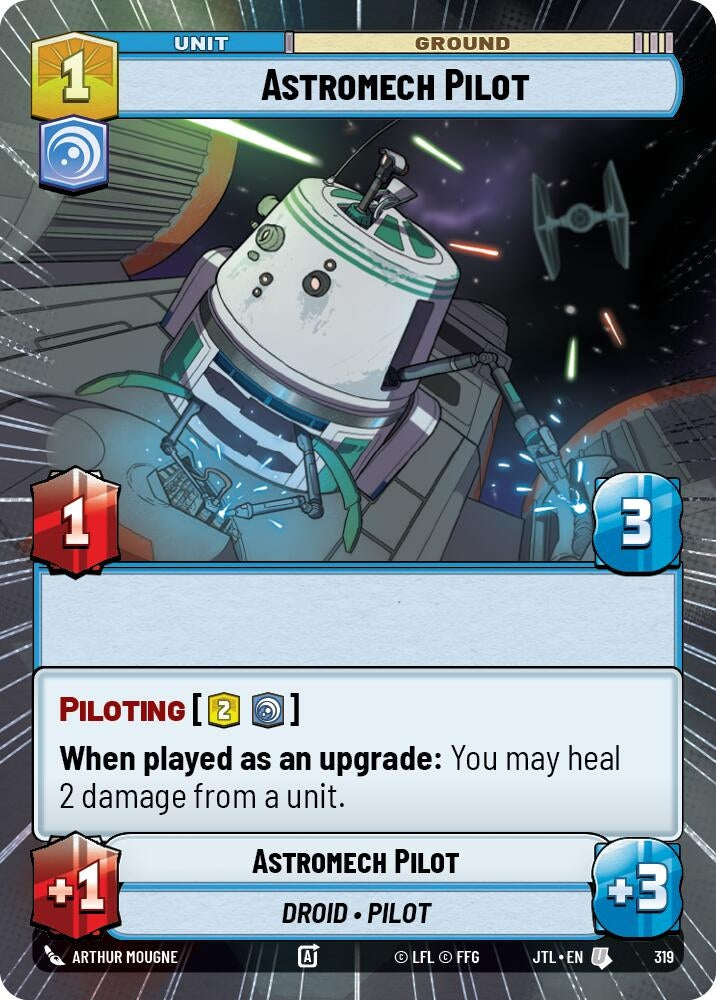 Image for Astromech Pilot (Hyperspace) (Jump to Lightspeed) (319) - Star Wars: Unlimited